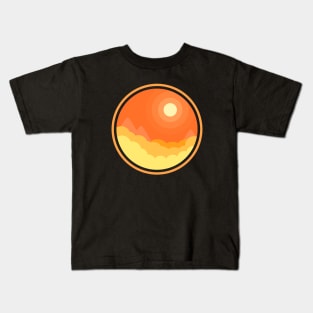 Sunset Above The Clouds Kids T-Shirt